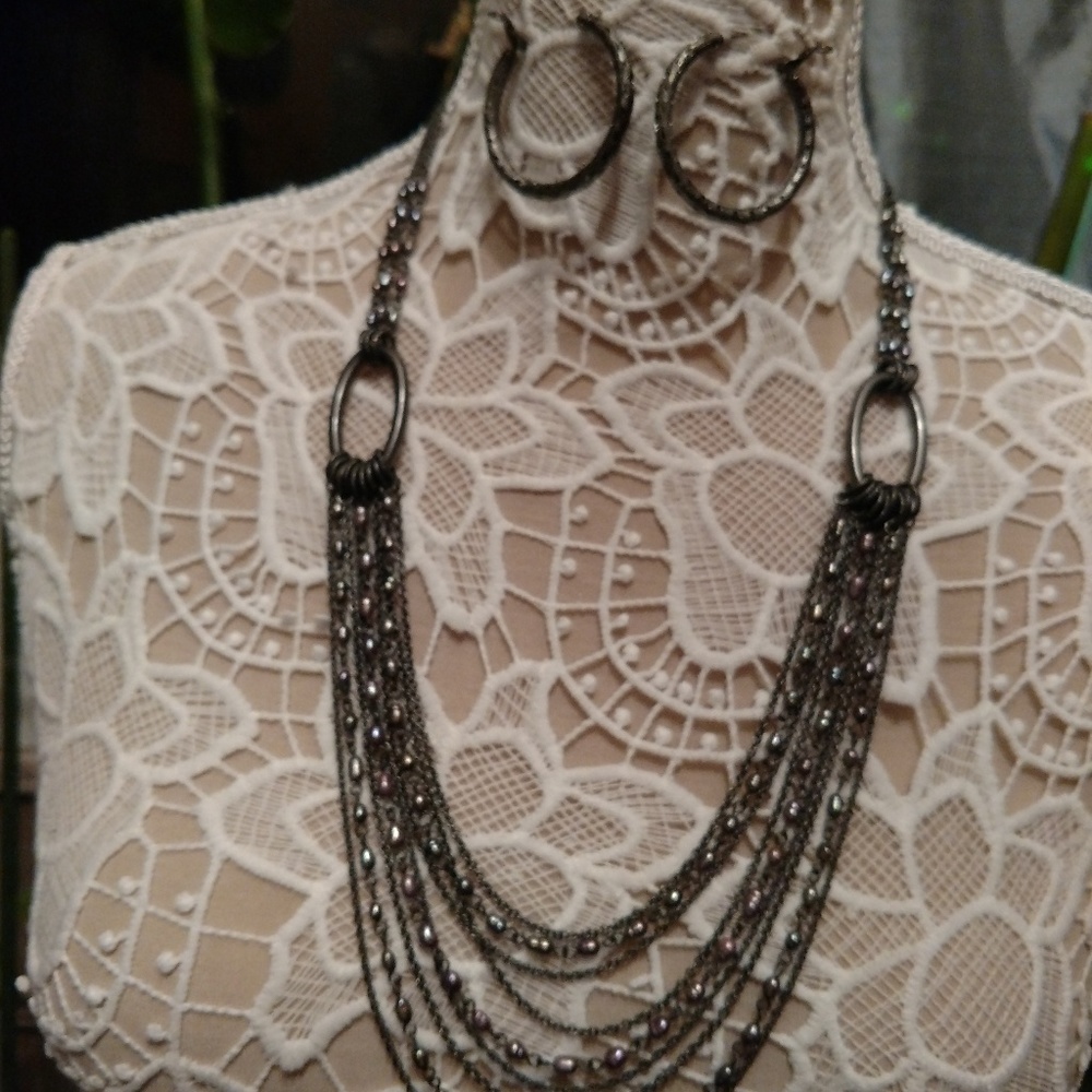 Lia Sophia Wisteria Necklace & Earrings Set